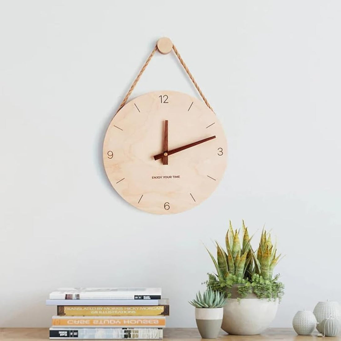 Home Gallery Nordic Style Wall Clock with hour numbers 40 cm