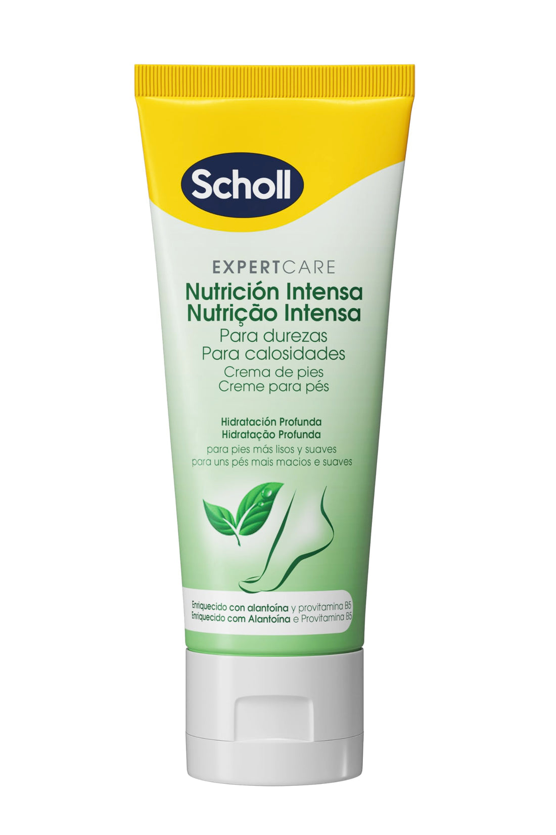 Scholl ExpertCare Intense Nutrition Foot Cream for Hardnesses - Produnda Hydration with Allantoin and Provitamin B5 for Smoother, Softer Feet - 75ml
