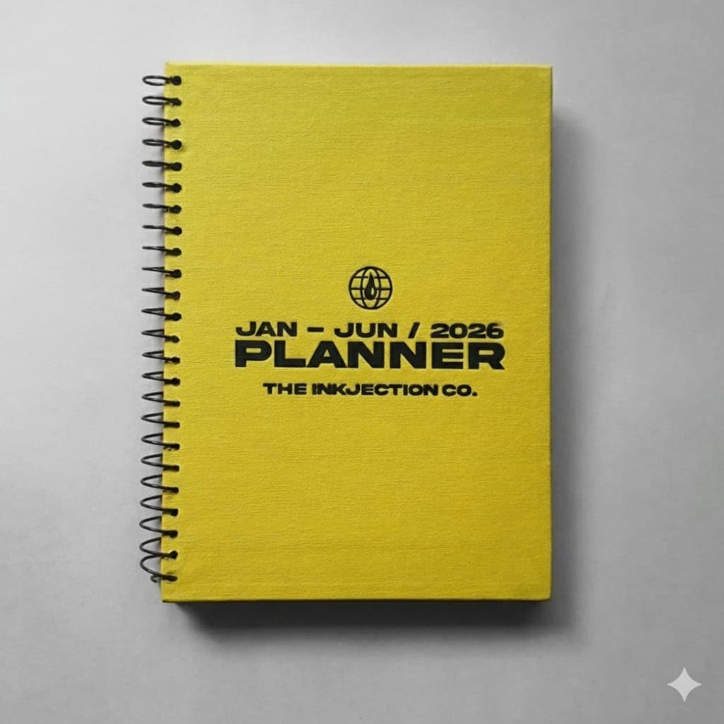 A5 Jan-June 2026 Planner Yellow Color