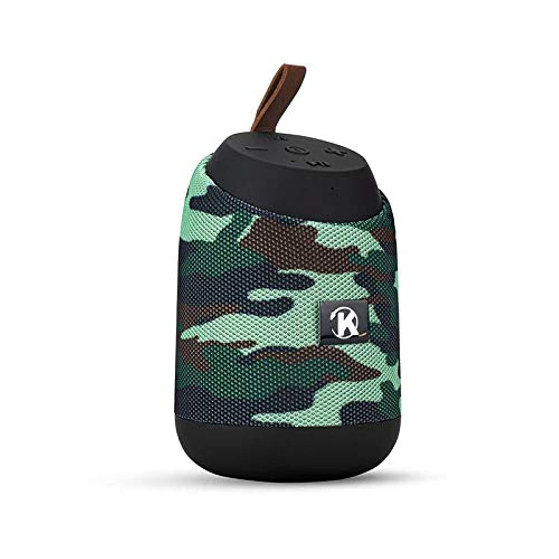 K37 Bluetooth Mini Portable Speaker with Calling - FM Radio - USB- Card Slot Compatible with All Devices Army Color