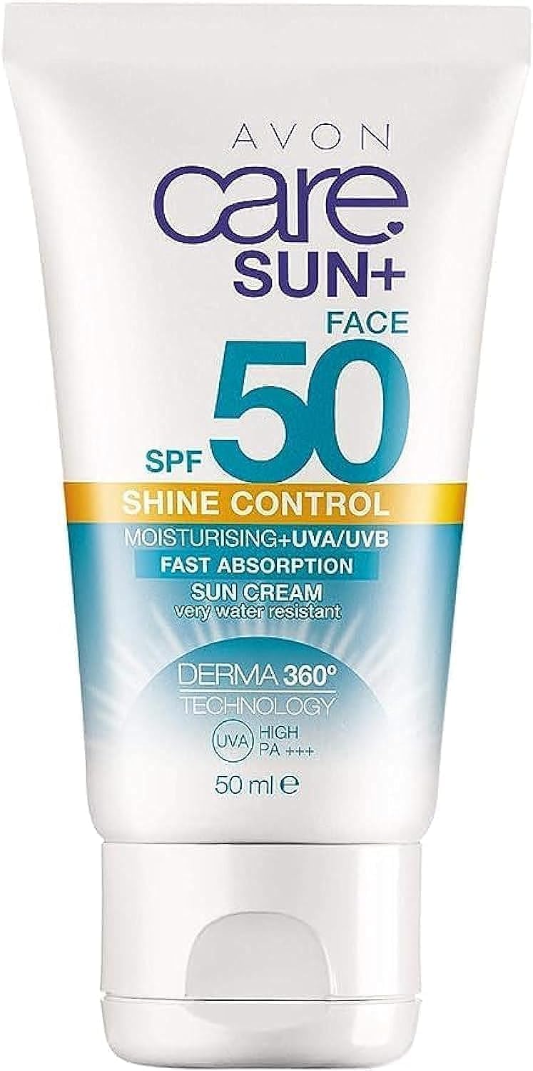 Avon Care Sun+ SPF50 Shine Control Sun Cream for the Face 50ml