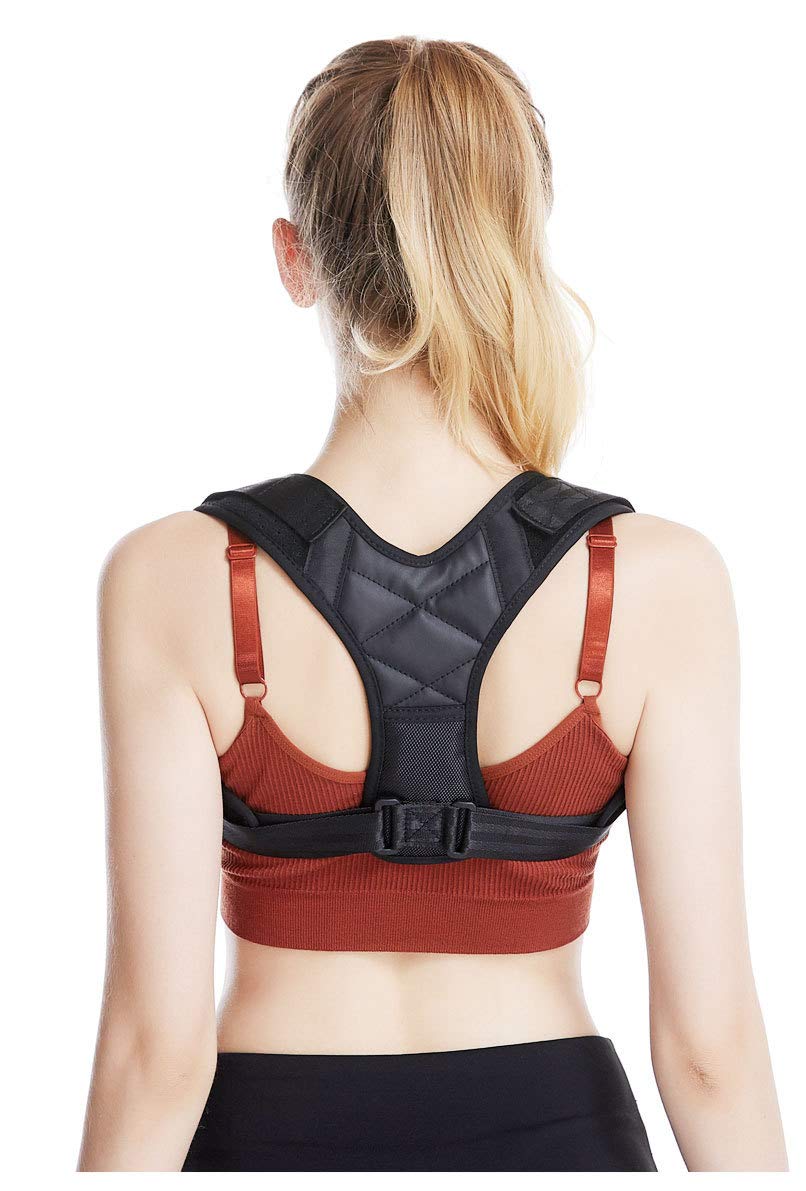 Megle Back Brace for Posture - Adjustable Upper Back Brace for Clavicle Support and Providing Pain Relief from Neck, Back and Shoulder (Women and Men))