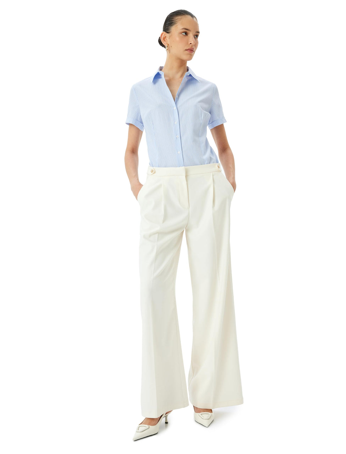 KOTON Womens Poplin Shirt Modern