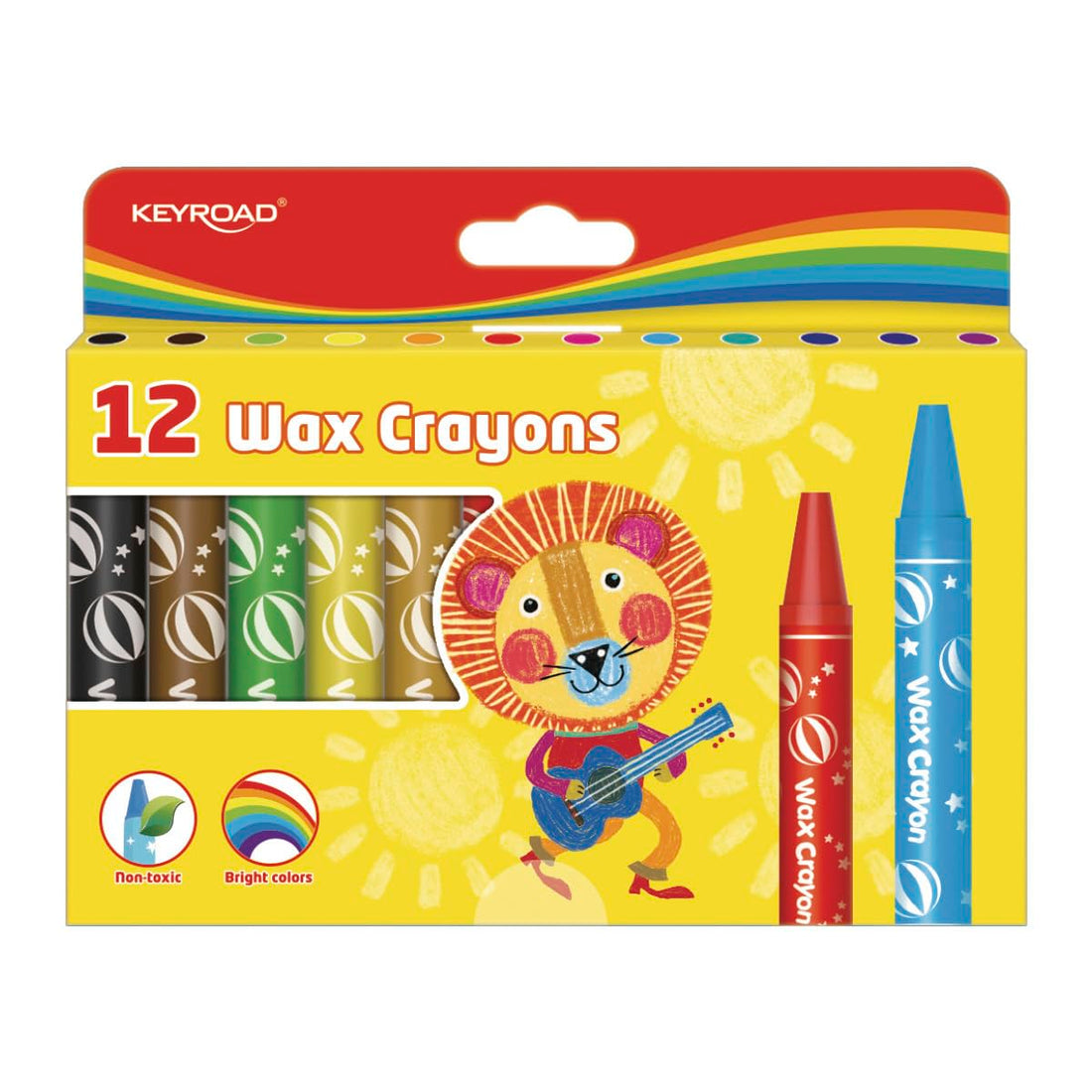 Keyroad Jumbo Wax Crayons 12 Colors – Model KR971307