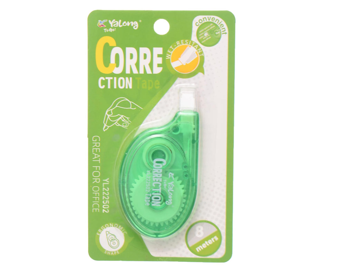 Elmaayergy YL222502 Y-56 Corrector Tape, 8 Meter Length Durable Tool That Withstand Daily Use With Eco-Friendly Material