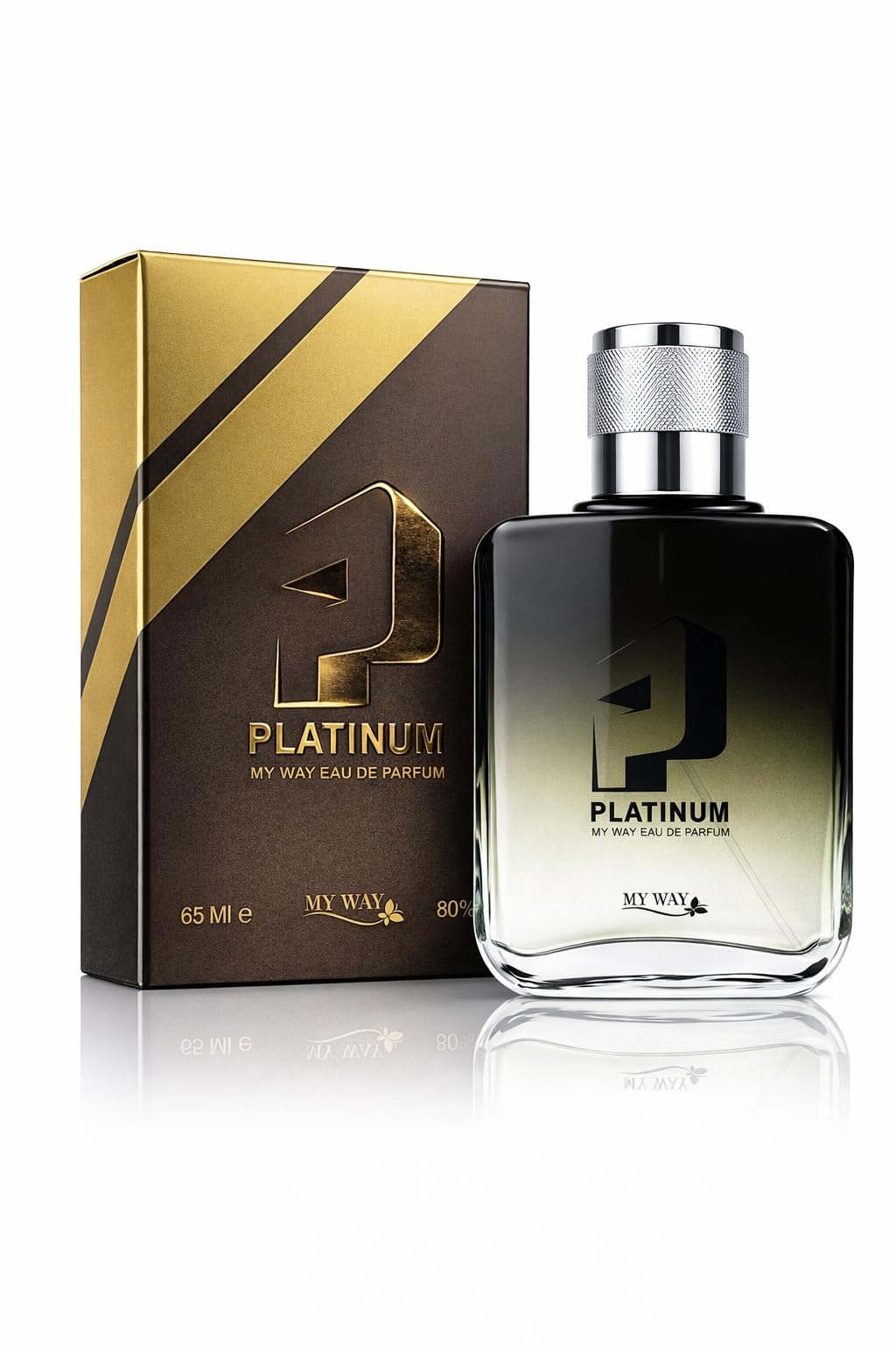 My Way - Perfume, Platinum, Eau De Parfum For Men, Elegant Feminine Scent, Sophisticated & Long Lasting Fragrance Spray, 65ML