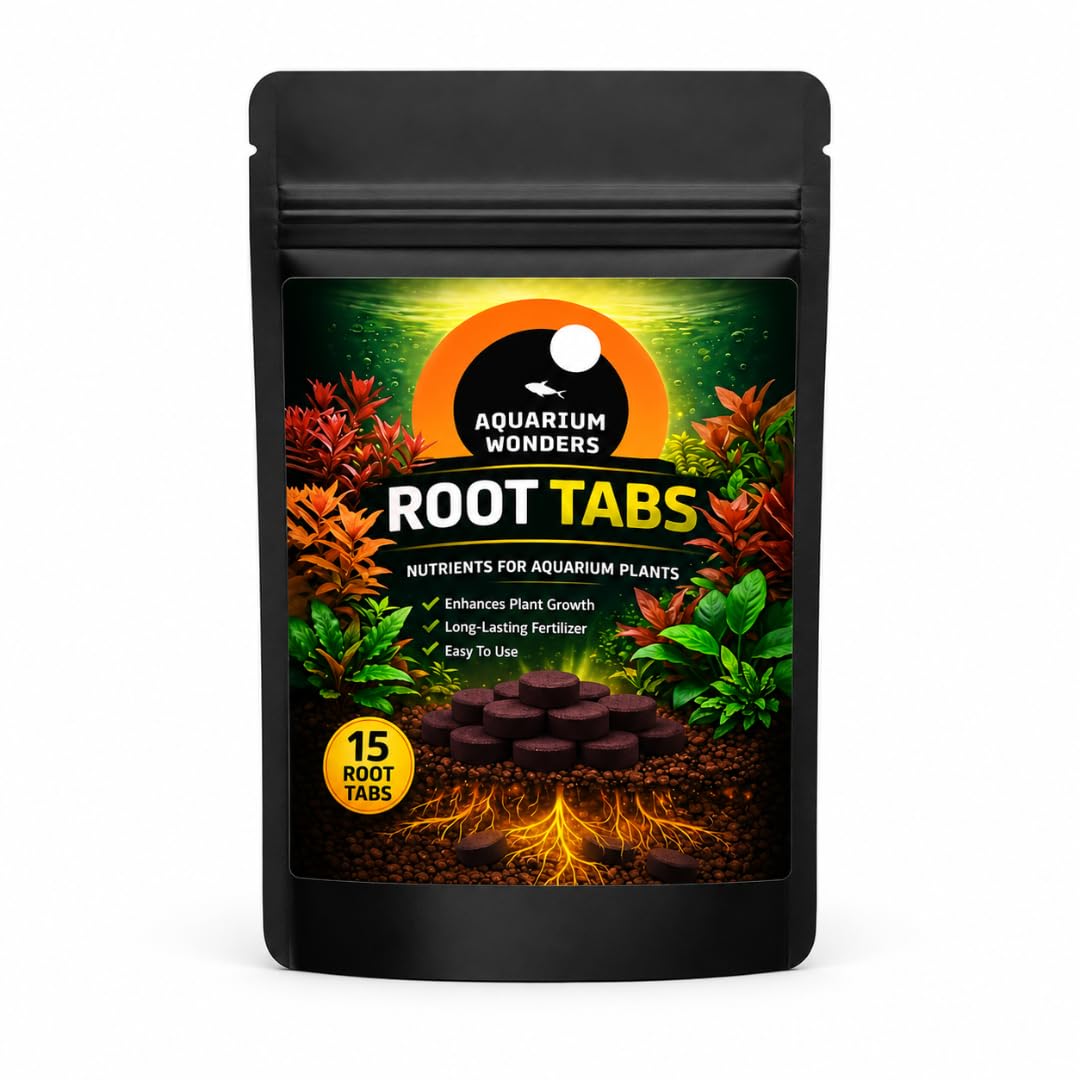 Aquarium Wonders Root Tabs Fertiliser for Aquatic Plants, Long-Lasting Nutrients, Safe for Fish and Shrimp, 15 Tabs