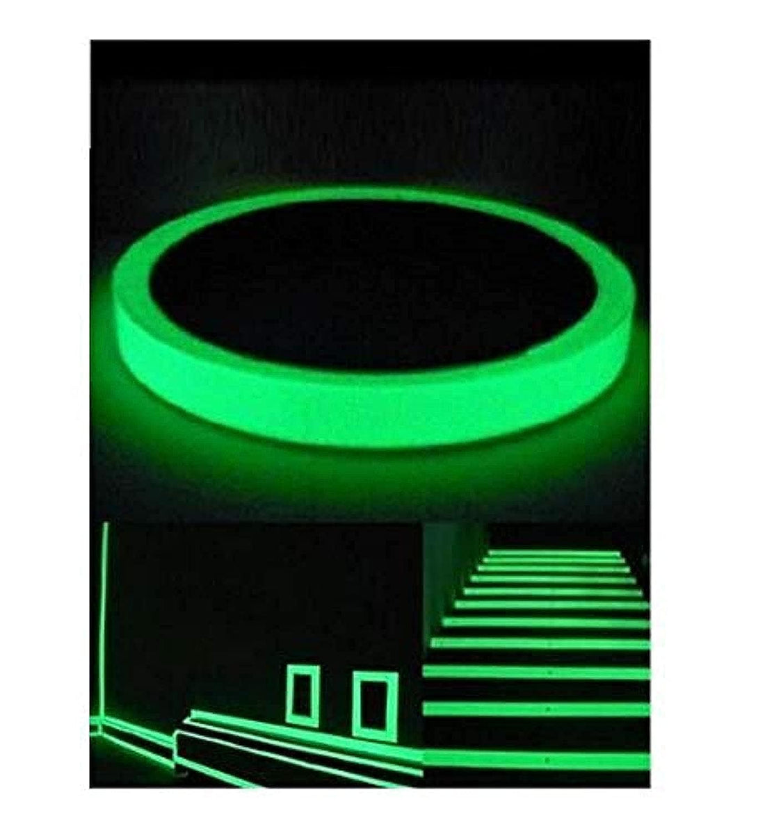 2M Glow in the Dark Green Luminous Tape Sticker Removable, Waterproof, Photoluminescent