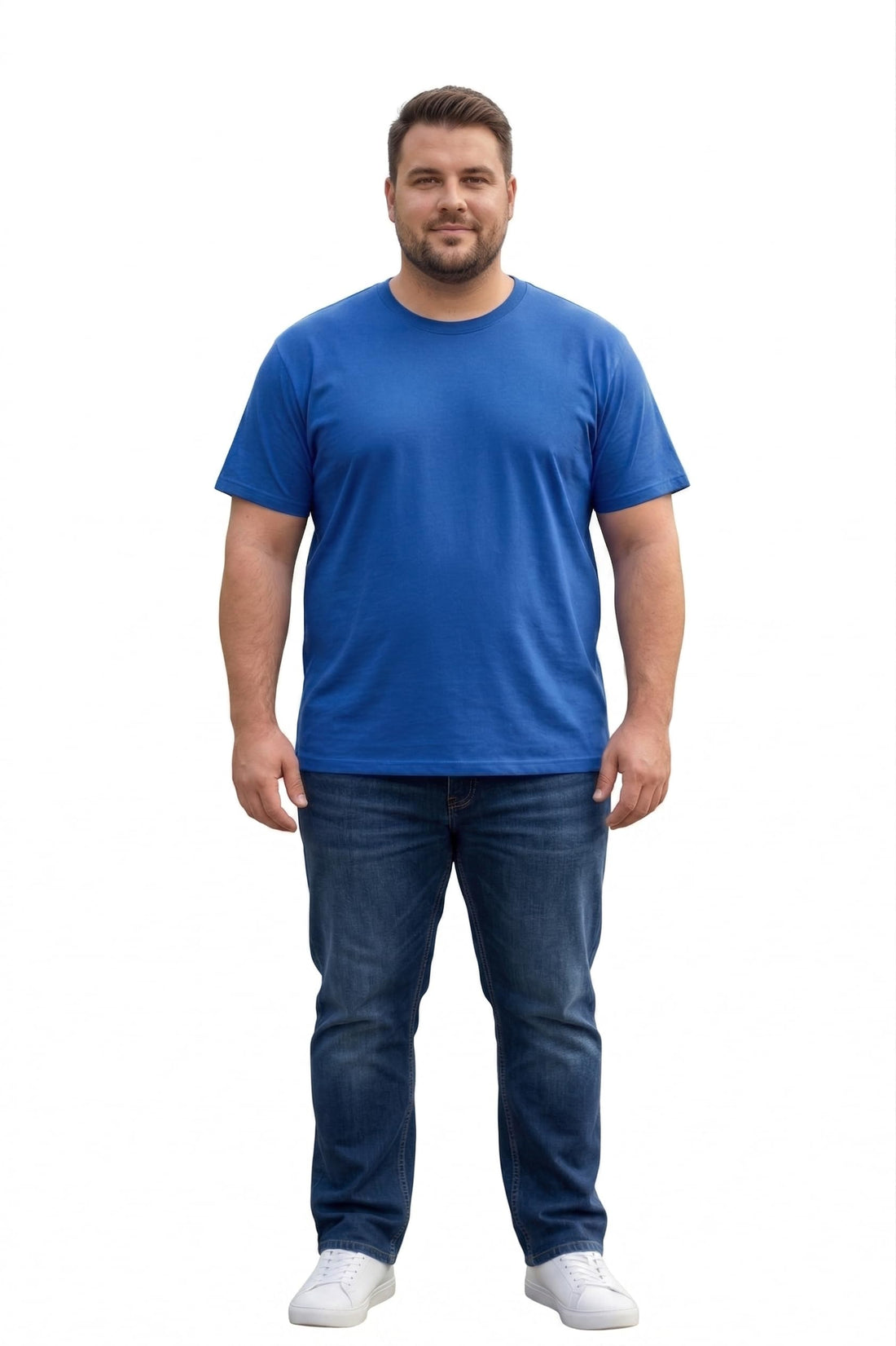 Mens Basic Cotton Plain T-Shirt Plus Special Sizes | Comfortable and Trendy Everyday Basic Sizes 4XL - 5XL - 6XL
