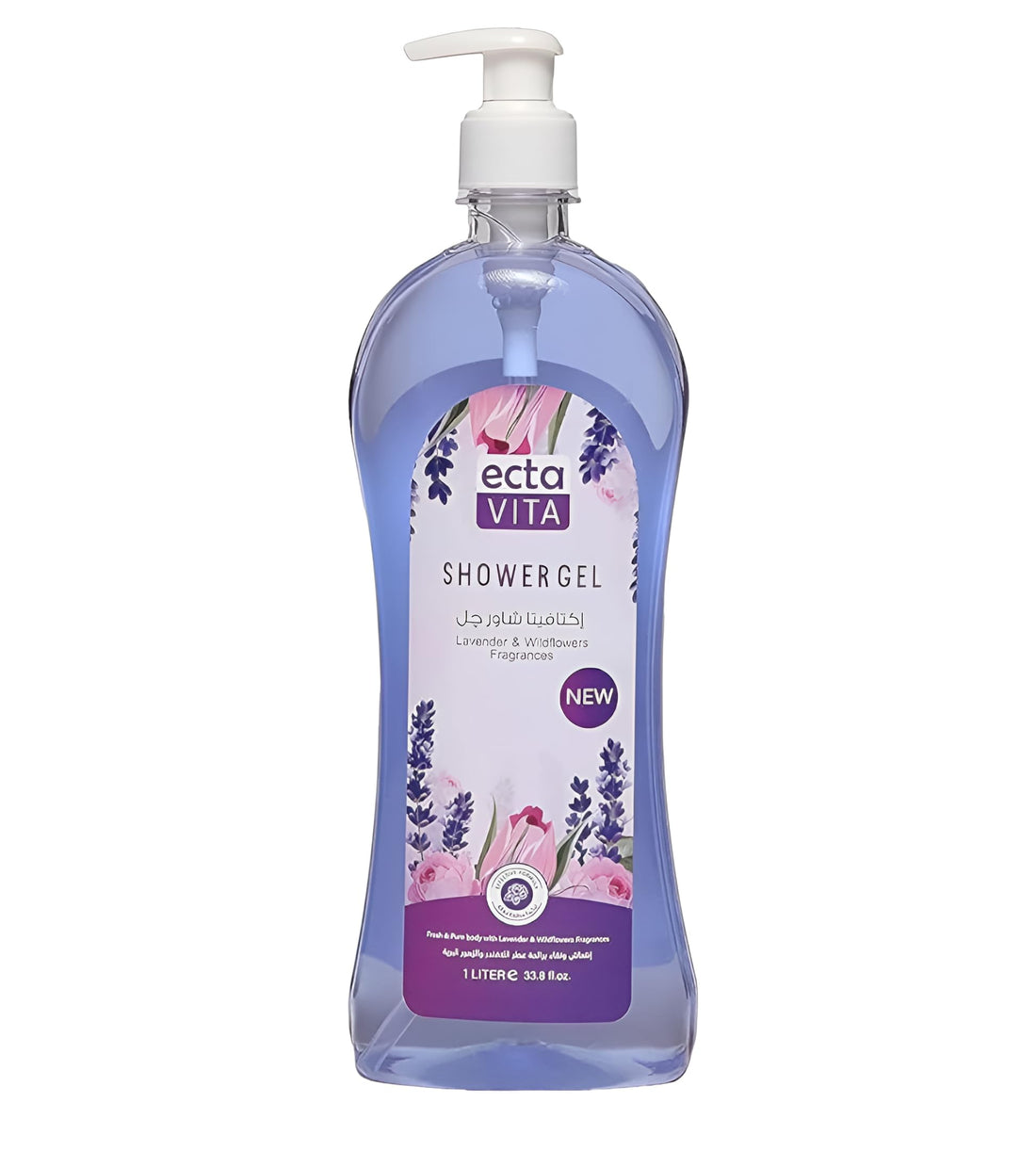 Ectavita Shower Gel Soft&Smooth Body With Lavender&Wild Flowers-1L