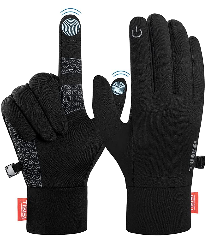 PULIOU Winter Gloves Waterproof Insulated Windproof Ski Gloves with Touch Finger Tips Suitable for Running Cycling Hiking Driving Unisex