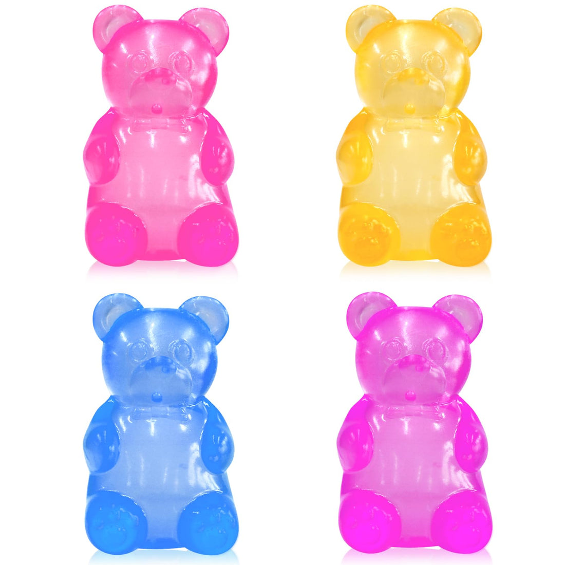 1 Pack Stress Bear Squishy Balls for Adults Sensory Fidget-Always Returns to its Square Shape,Stretchy Squishy Cube for Anxiety Stress Relief