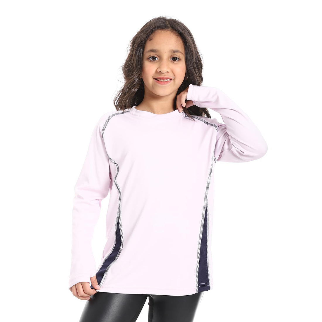 CAESAR Girls Girls' sports T-shirt with sleeves and a handle Girls' sports T-shirt with sleeves and a handle
