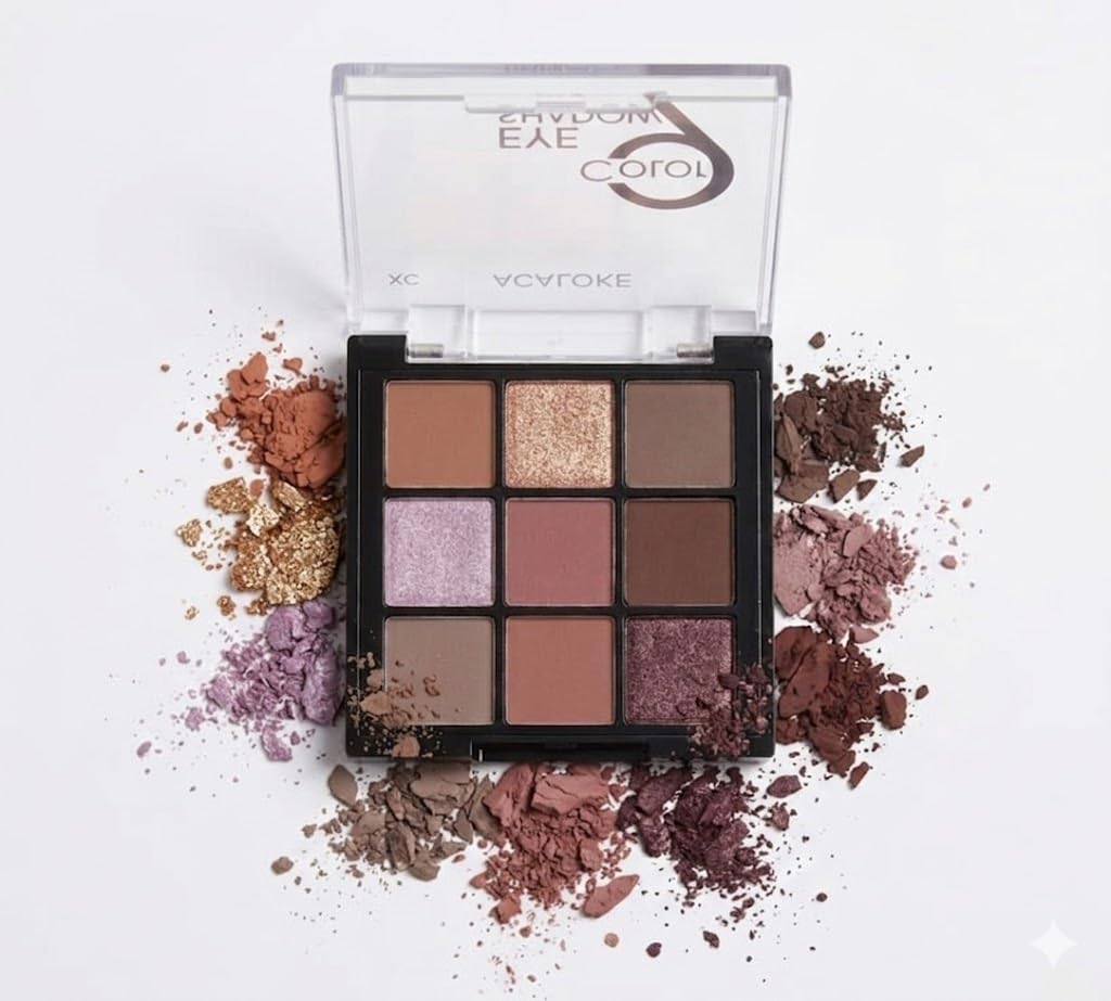EYESHADOW Colors Colorful Eyeshadow Palette Makeup Nude Matte Shimmer Eye Shadow Powder Palette,Naturing-Looking Long Lasting Waterproof (SHAPE -B)