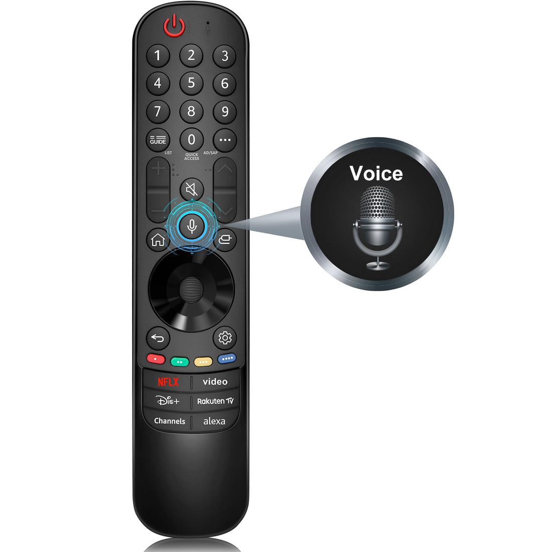 Voice Magic Remote Control for LG TV, Replacement for LG Original Remote MR20GA MR21GA MR22GA MR23GA, Fits LG UHD OLED QNED NanoCell 4K 8K Smart TV, with Pointer and Voice Function