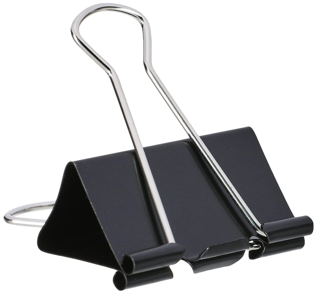 Belal DL0001 Multipurpose Binder Clips, 12-Pack, 51 mm Size, Black