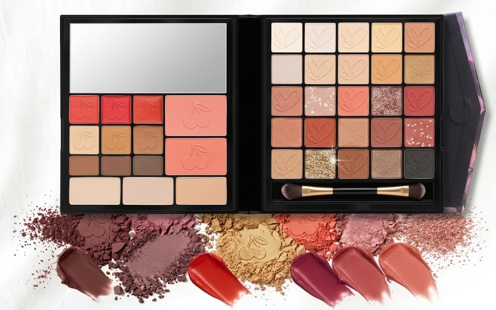 Colors Colorful Eyeshadow blusher-blusher cream -HIGHTLITHER Palette Makeup, Powder Palette,Naturing-Looking Long Lasting Waterproof-brown cover - cover -N3-45 COLORS