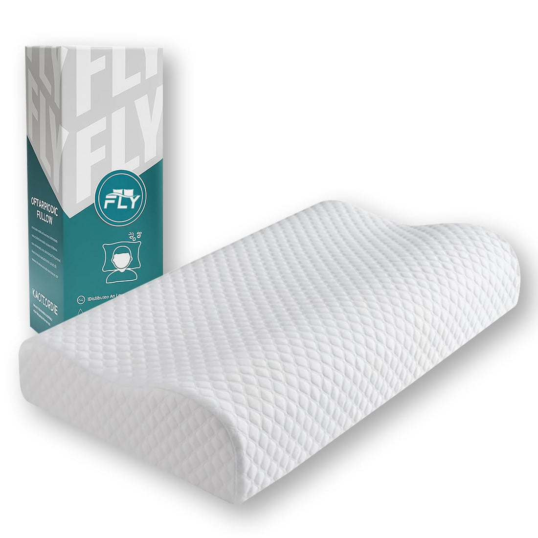 Medical Orthopedic Memory Foam Pillow (40 * 60) Ergonomic Design for Neck and Back Pain Relief Washable Cover Perfect for Healthy and Comfortable Sleep