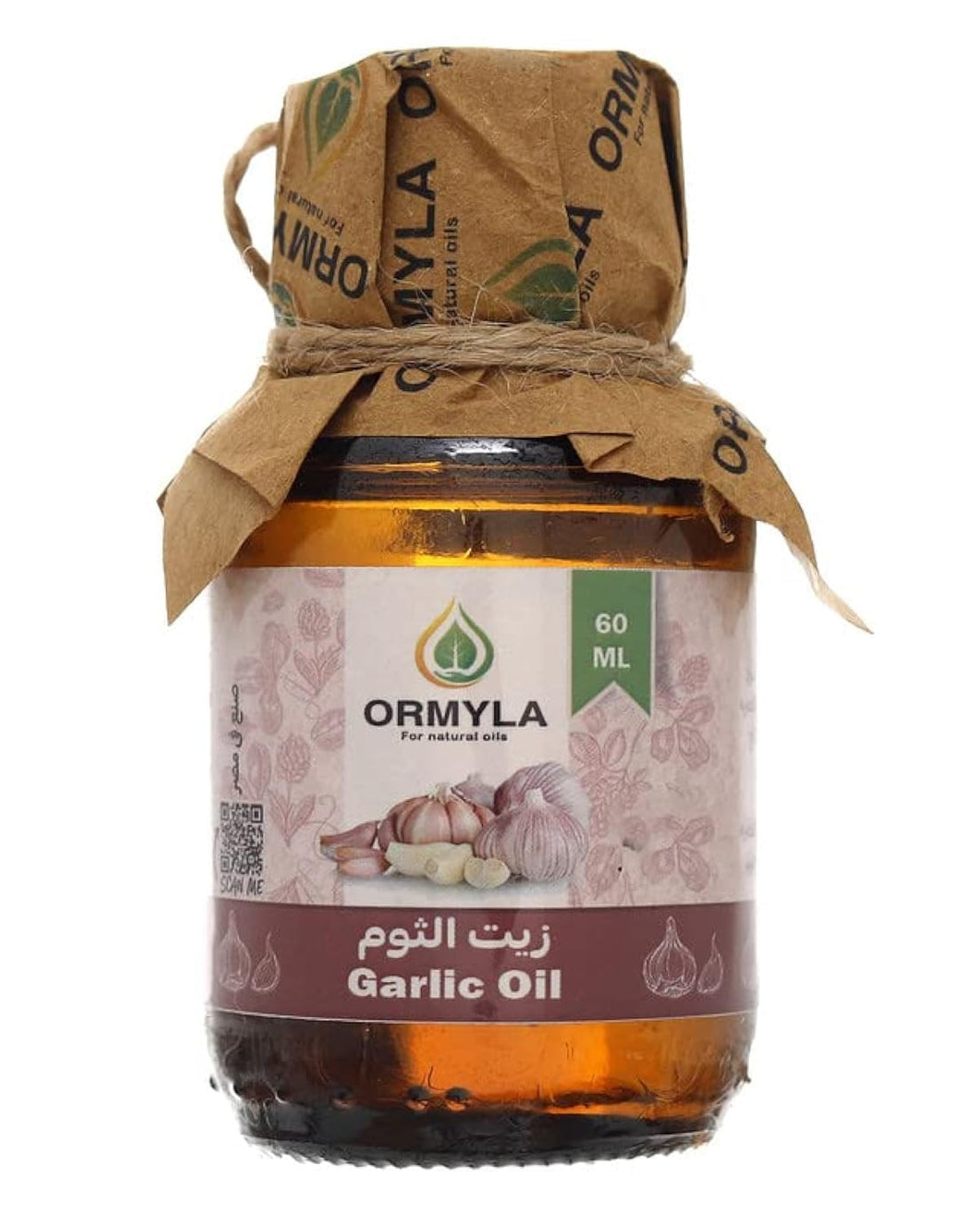 Ormyla Virgin Garlic Oil Raw For Hair, Skin And Body, 60 ml