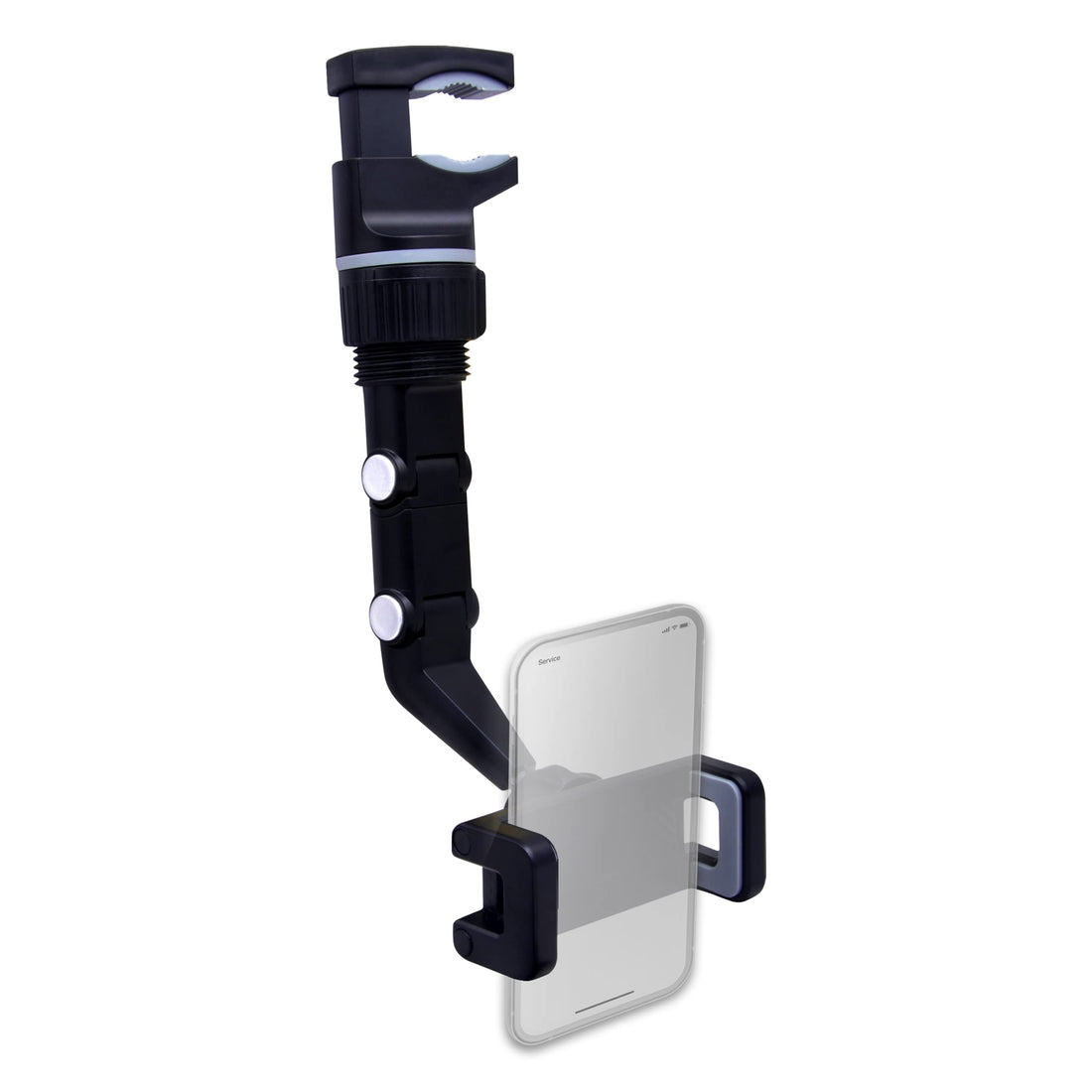 Gabba Goods 360° Rear view Mirror Phone Holder for Car, Dashboard Clip Phone Holder Mount, Rotatable Cell Phone Stand for Most 4-7 Inch Mobile Phones, Car Accessories Compatible with most Smartphones