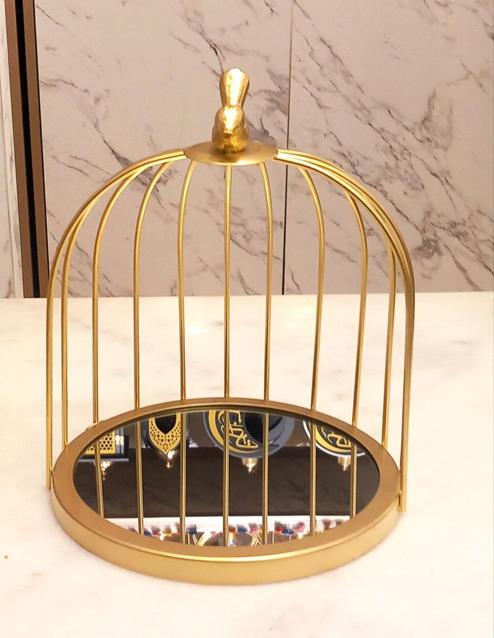 Metal Holder Bird Shape For Makeup, Living Room, Decor, Ramdan, Eid, Christmas From Flamingo - شياله عصفورة 1 دور
