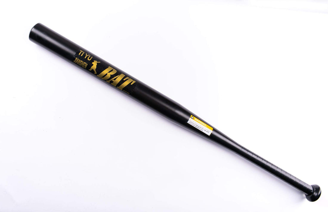 Bat Steel Baseball - Black - 82 Cm