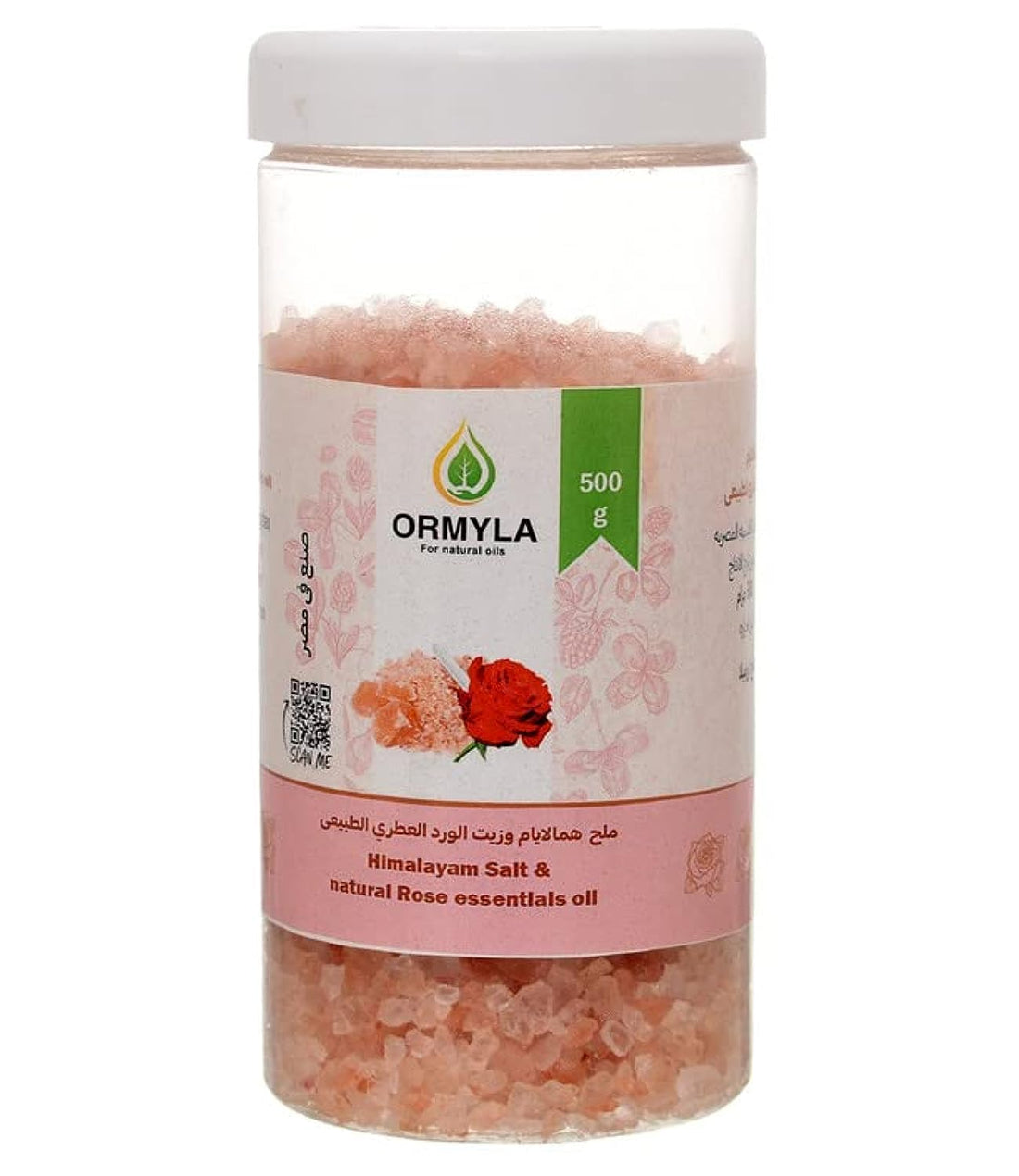 Ormella Himalayan Salt & Rose Essential Oil for Body,Packaging May Vary, 500 gm