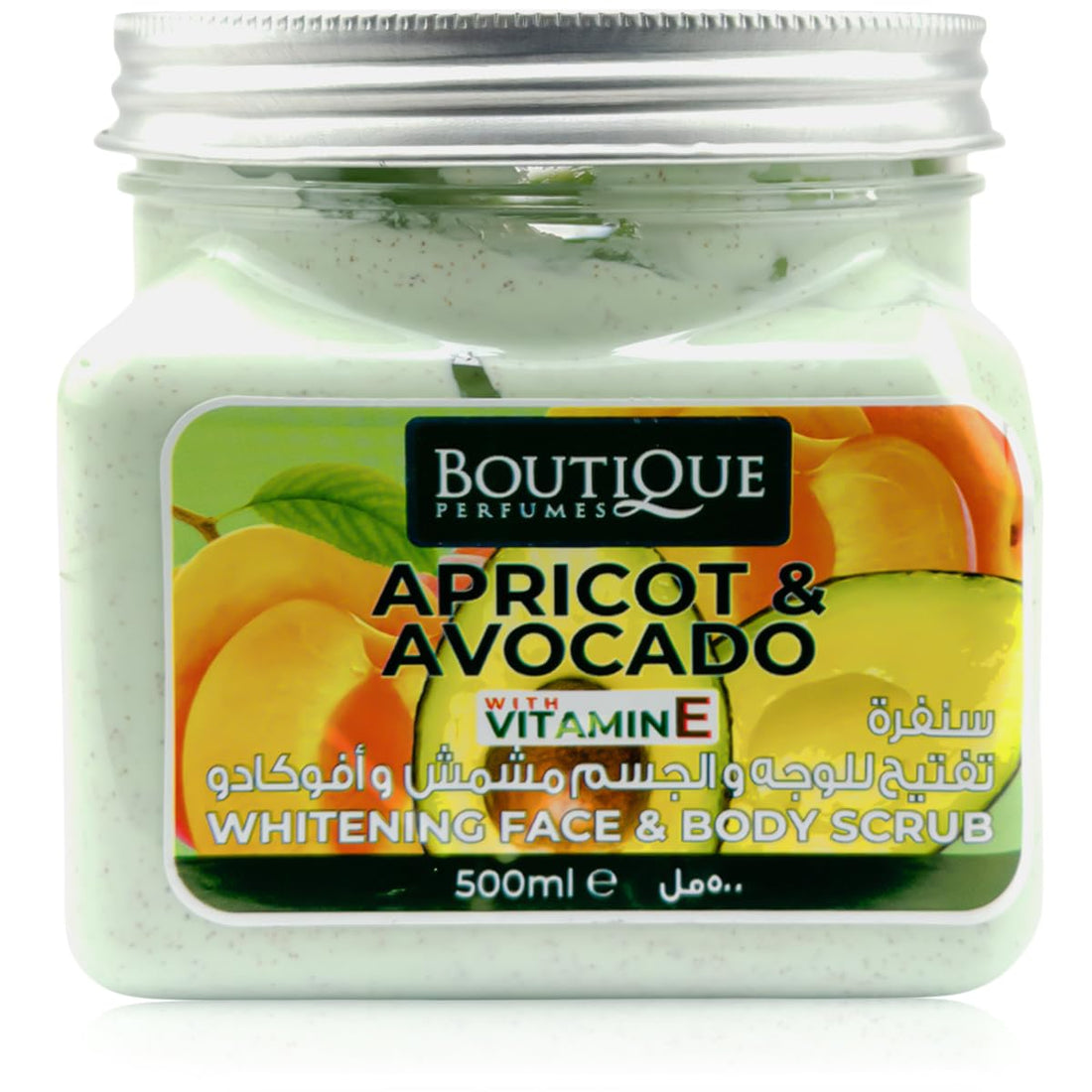 Boutique - Scrub Gel, With Vitamin E, Face & Body Scrub, 500 ML (Apricot & Avocado)