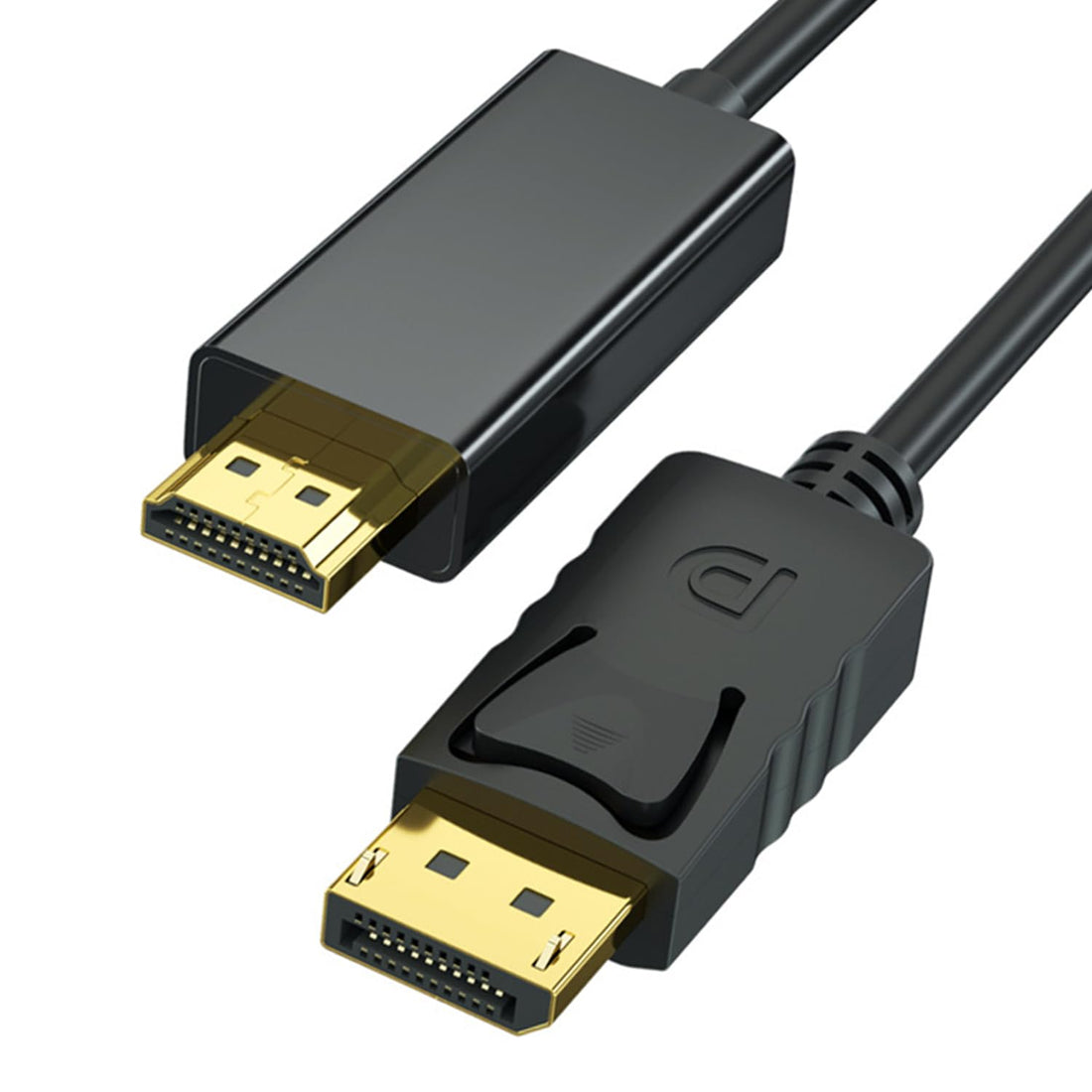 Mepsies DisplayPort to HDMI Cable 6ft, 4K DP to HDMI Cable Adapter, Uni-Directional DP 1.2 to HDMI 1.4 Cable Compatible with PC TV Monitor Projector Laptop Dell HP and More