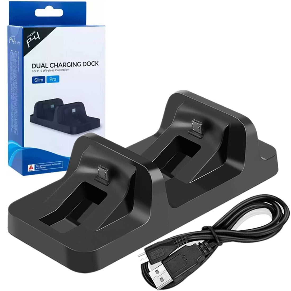 Kailisen PS4 Controller Charger Dual Charging Station Dock for Playstation 4 DualShock Wireless Controllers(PS4, PS4 Pro, PS4 Slim)
