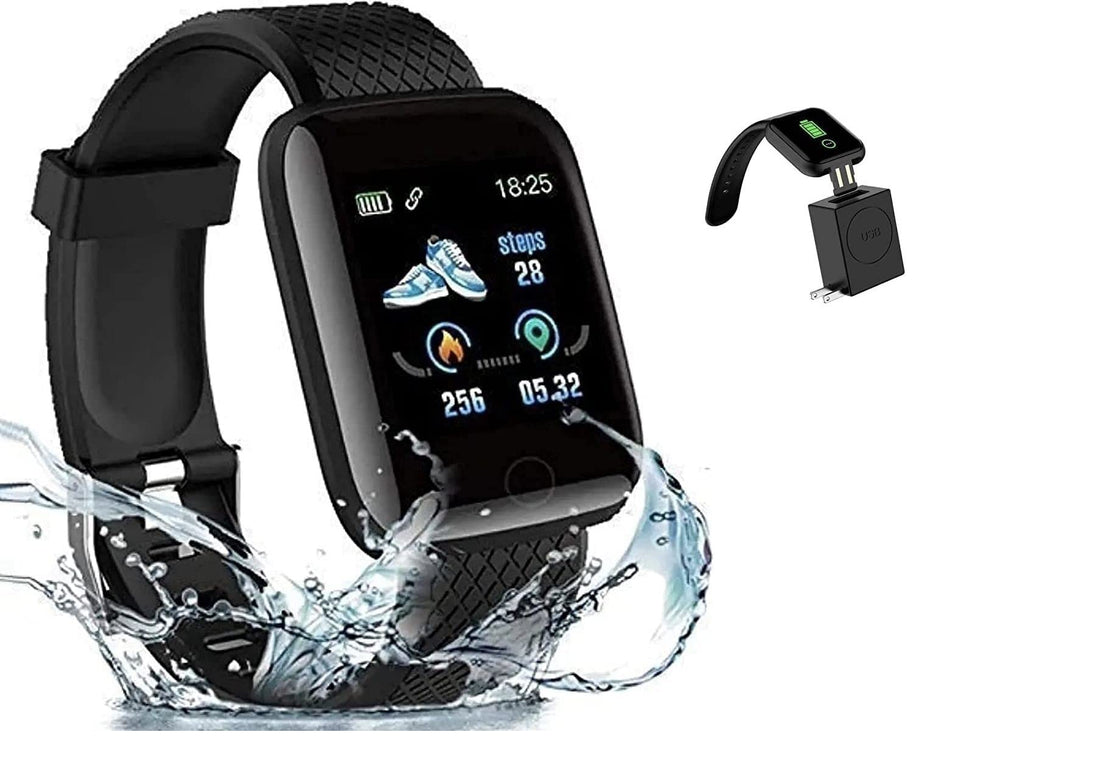 D116 Series 6 Fitness Smart Band Activity Tracker Smartwatch with Sleep Monitor, Step Tracking, Heart Rate Sensor for Men, Women, Kids (Black) (D116)