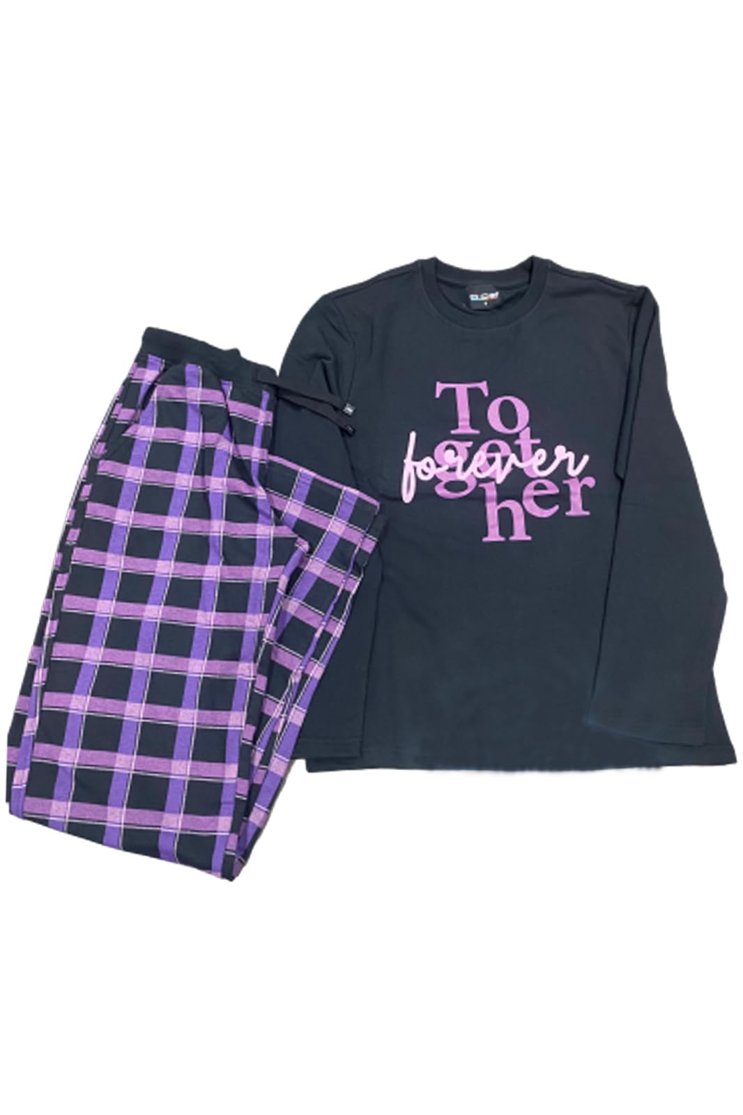 Dice Womens Long Sleeve Top and Pants 2 Piece Pajama Set (pack of 2)