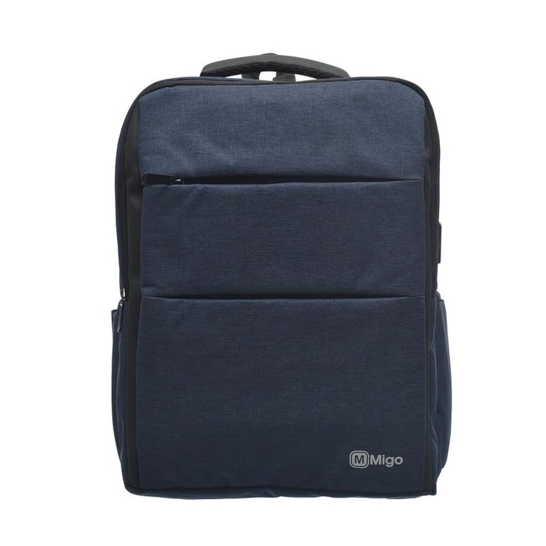 Migo Laptop School Backpack with USB Charging, Grey