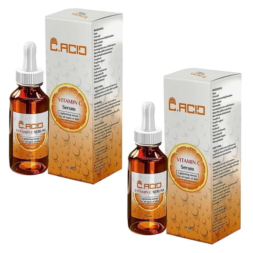 C.Acid Vitamin C Serum – Brightening & Hydrating Facial Serum, 30 ml (1+1)
