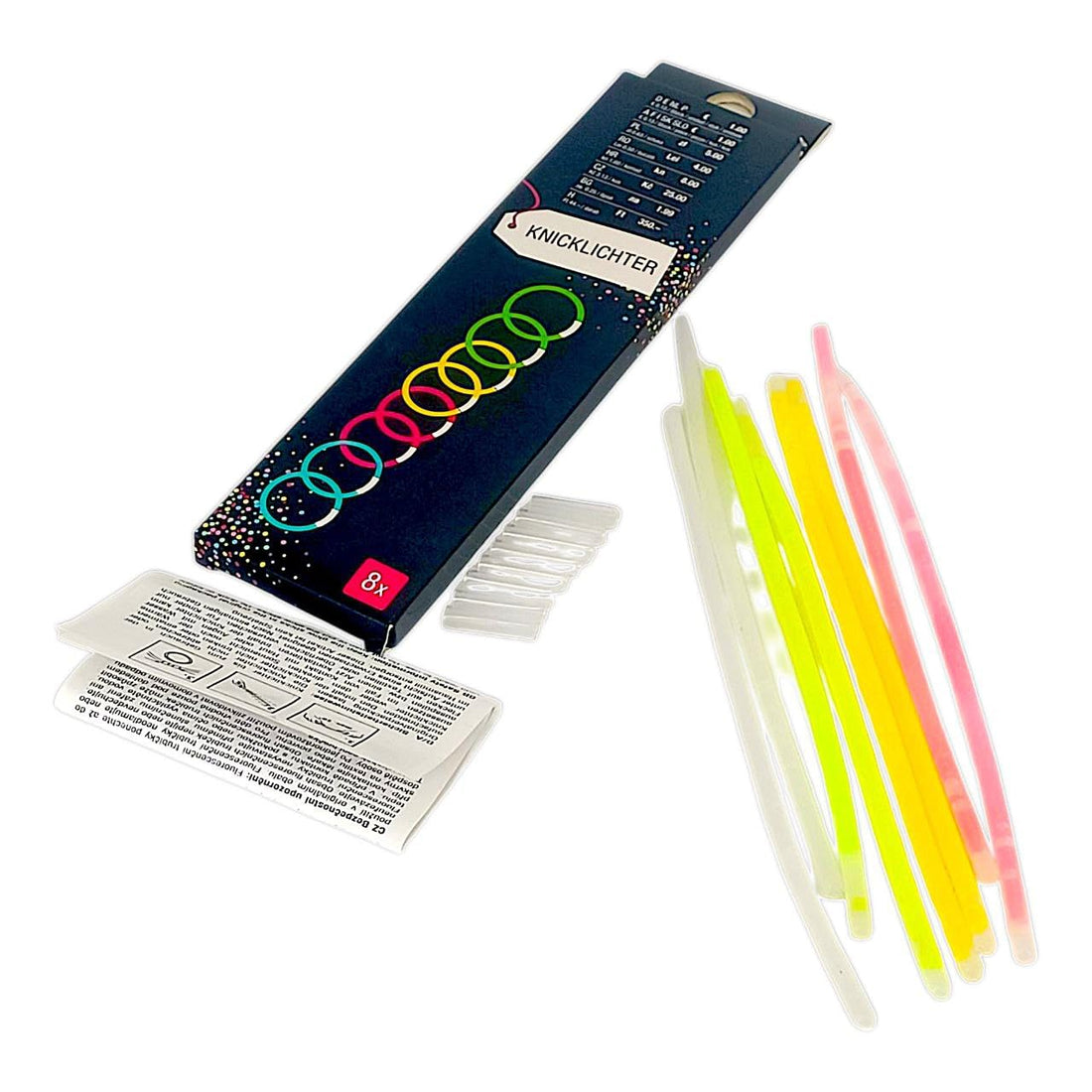 Party Light Up Sticks with Connectors for Party Decoration and Accessories 8 Pieces