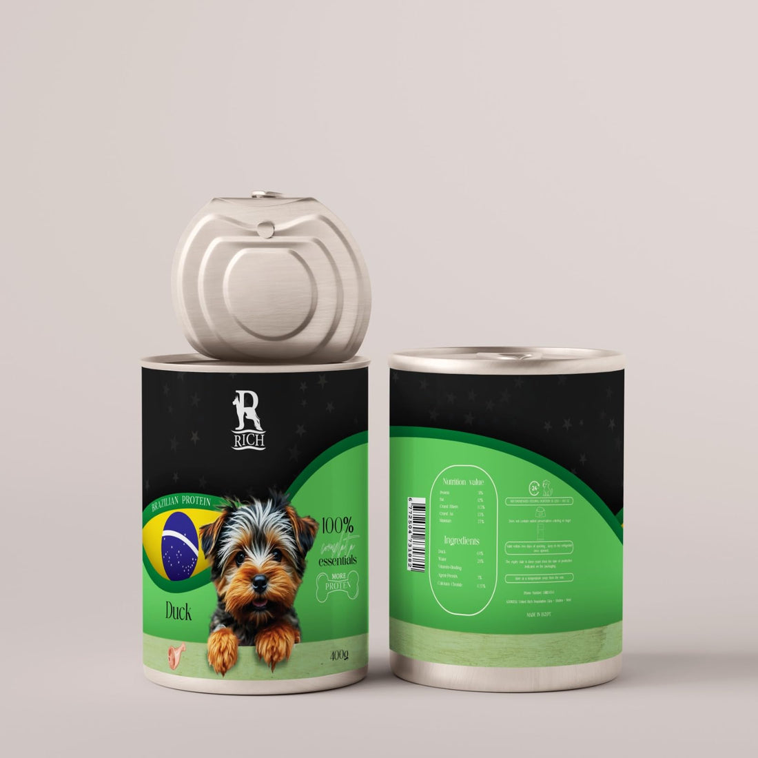 Rich Wet Food For Dogs 400G (Medium, Duck - Dogs)