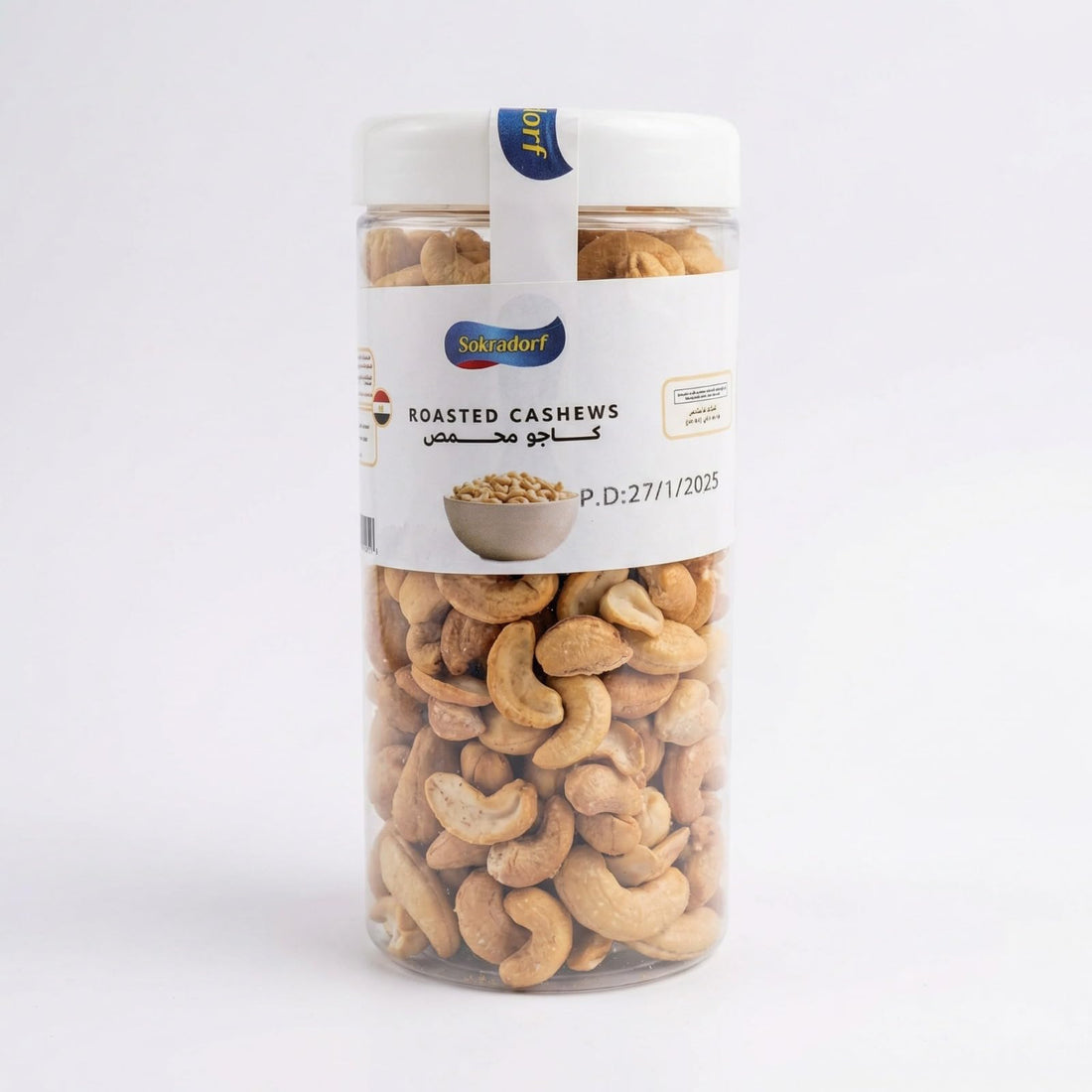Sokradorf Premium Roasted Cashews Crunchy Cashew Nuts Rich Delicious Flavor High Quality Perfect for Snacking Hosting and Healthy Snacks 350g