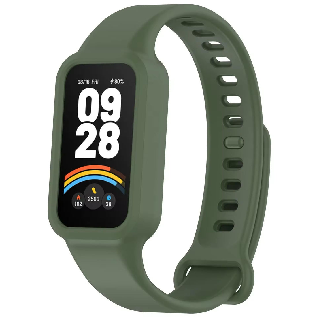 Fekra Strap Compatible with Xiaomi band 9 Active/Redmi Smart Band 3 Men and Women, Soft Silicone Adjustable Sport Strap For Xiaomi Band 9 Active