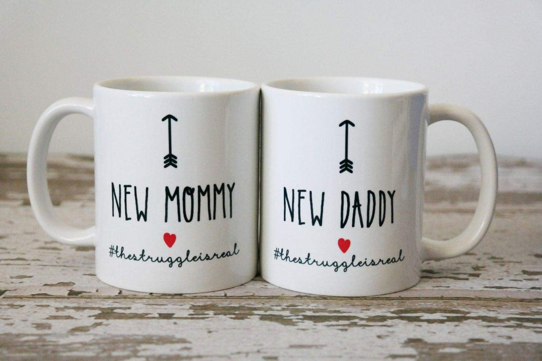 2 couple mugs new mammy & new daddy