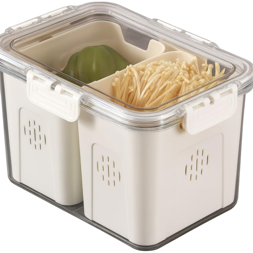 Home Care XX-2475 2-Box Acrylic Fridge Organizer Efficient Kitchen Storage, Pack of 1 - Clear Acrylic