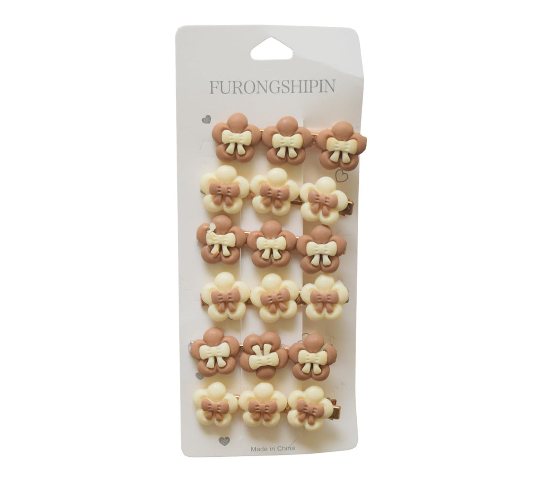 Daphne 6-Piece Hair Clip Set For Girls -Multicolor