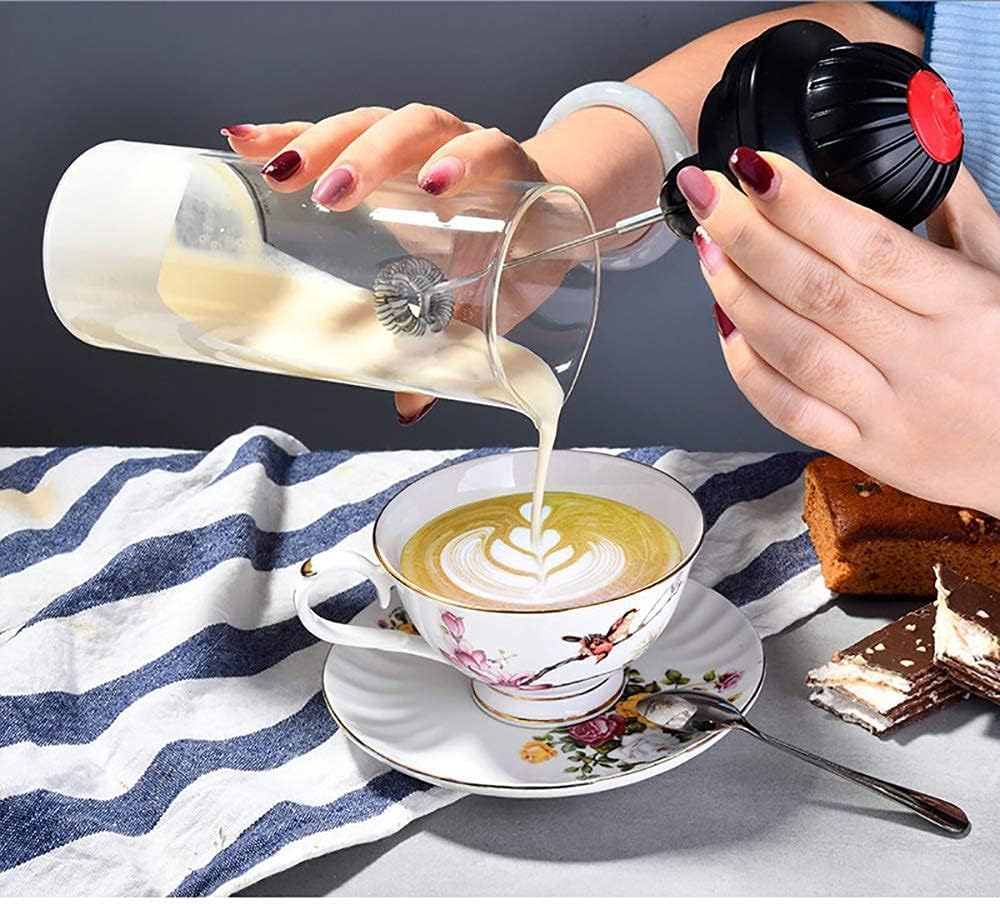 Milk Frother Electric Foamer Coffee Foam Maker Milk Shake Mixer Battery Milk Frother Jug Cup