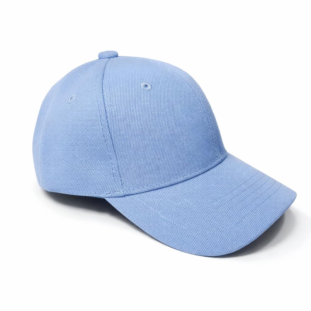 Classic Baseball Cap – Adjustable Cotton Cap for Men & Women, Casual Everyday Hat for Sports & Outdoor Use - Light Blue