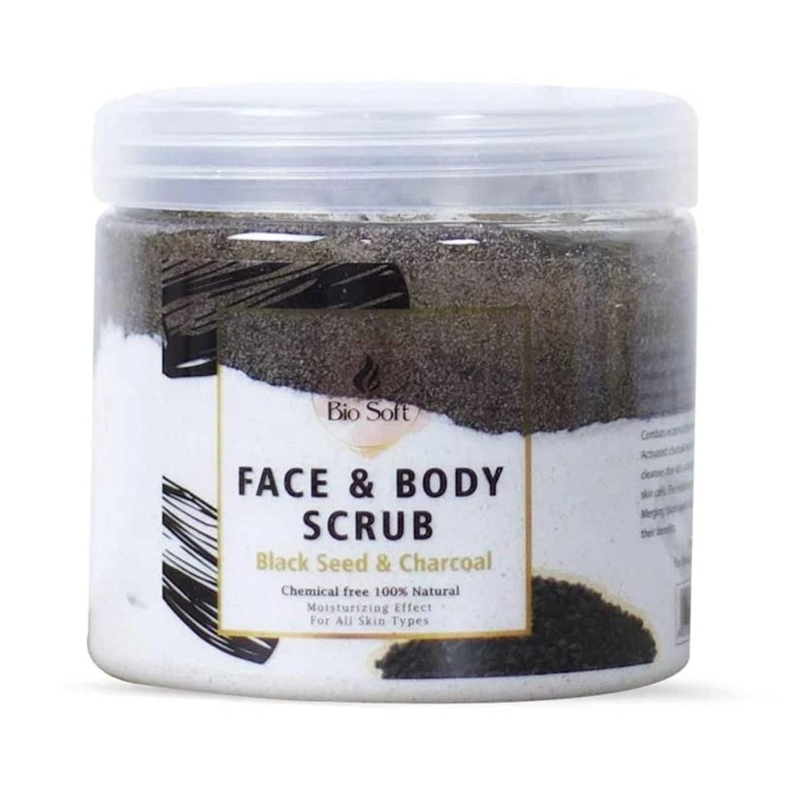 Face & Body Scrub Blackseed & Charcoal 500 gm - Bio Soft