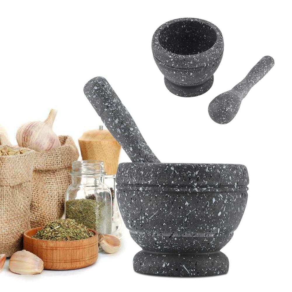 Belika Mortar Pestle Set-PP Kitchen Tool Manual Plastic Durable for Grinding Garlic(#4)
