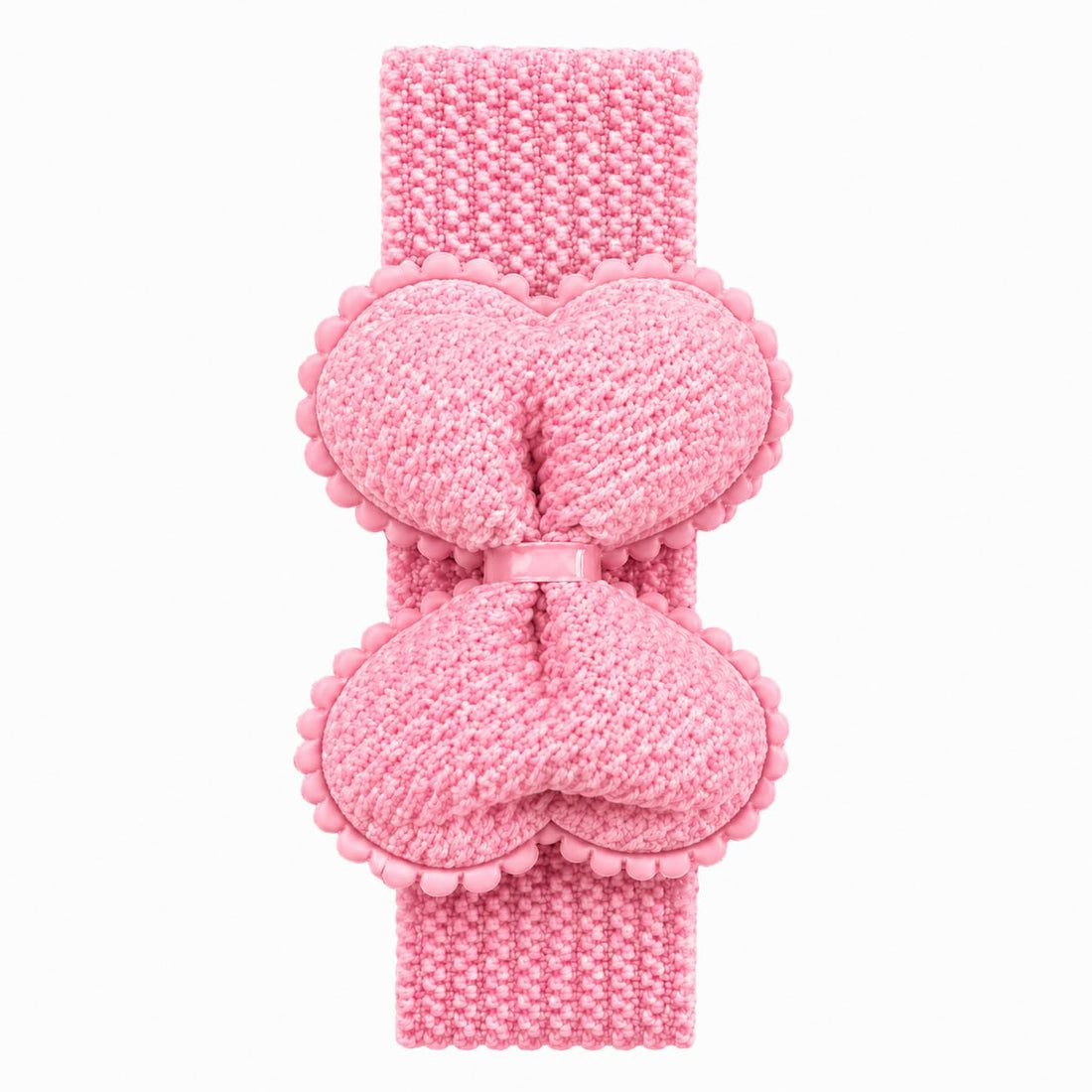 Baby Headbands Set, Elastic Hair Bands with Bow Design for Toddlers and Girls, Soft Stretch Hair Accessories for Daily Use (Pink)