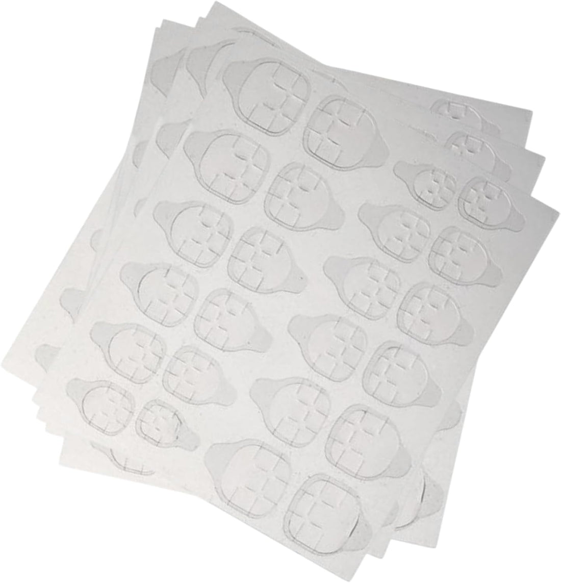 240/480/720pcs Double-Sided Super Adhesive Nail Tips - Press-On Art Film - Unscented, Strong Adhesion - Easy to Apply & Remove - Nail Glue Tape for False Nails (Clear, 96 4 sheets)