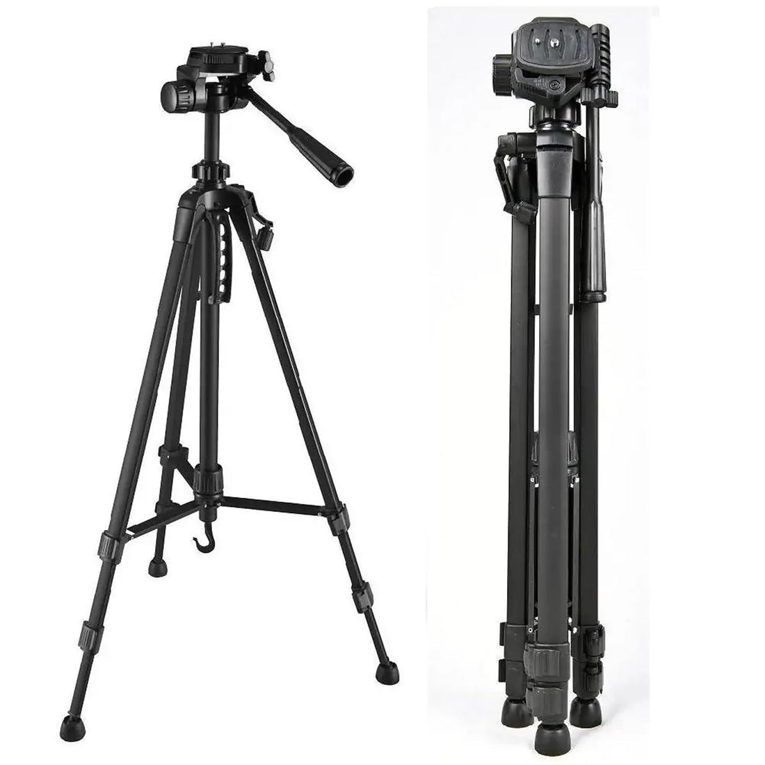 Weifeng WT-3540 Professional Tripod with Liquid Head – Max Height 158cm, Holds up to 3.3kg, Light and Compact
