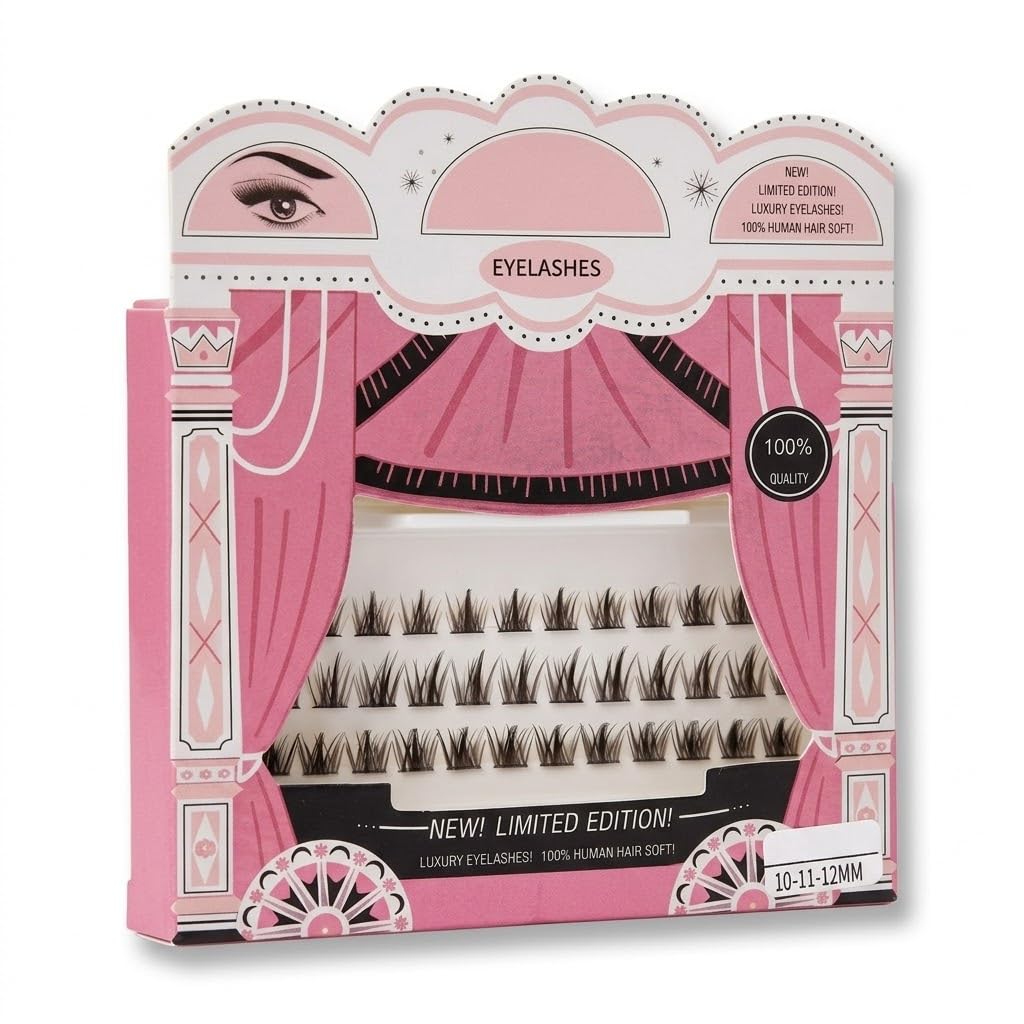 60 PCS - Extensions Individual Lash Volume 6D mink - FREE EYELASHES - Natural Eyelashes