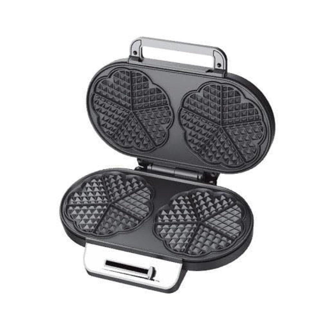 DSP Double waffle maker for Belgian thick waffles with thermostat 1200W KC1161 Silver